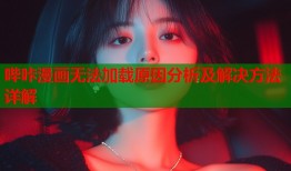 哔咔漫画无法加载原因分析及解决方法详解