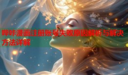 哔咔漫画注册账号失败原因解析与解决方法详解