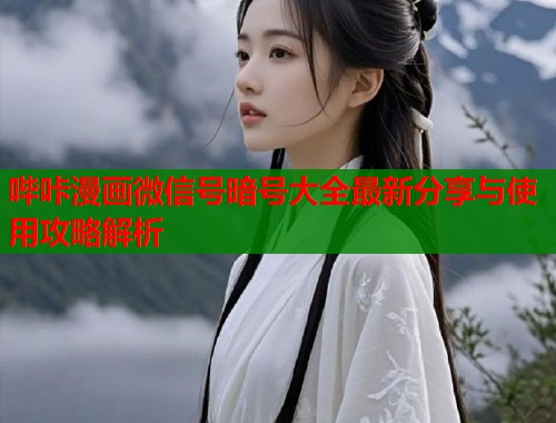 哔咔漫画微信号暗号大全最新分享与使用攻略解析